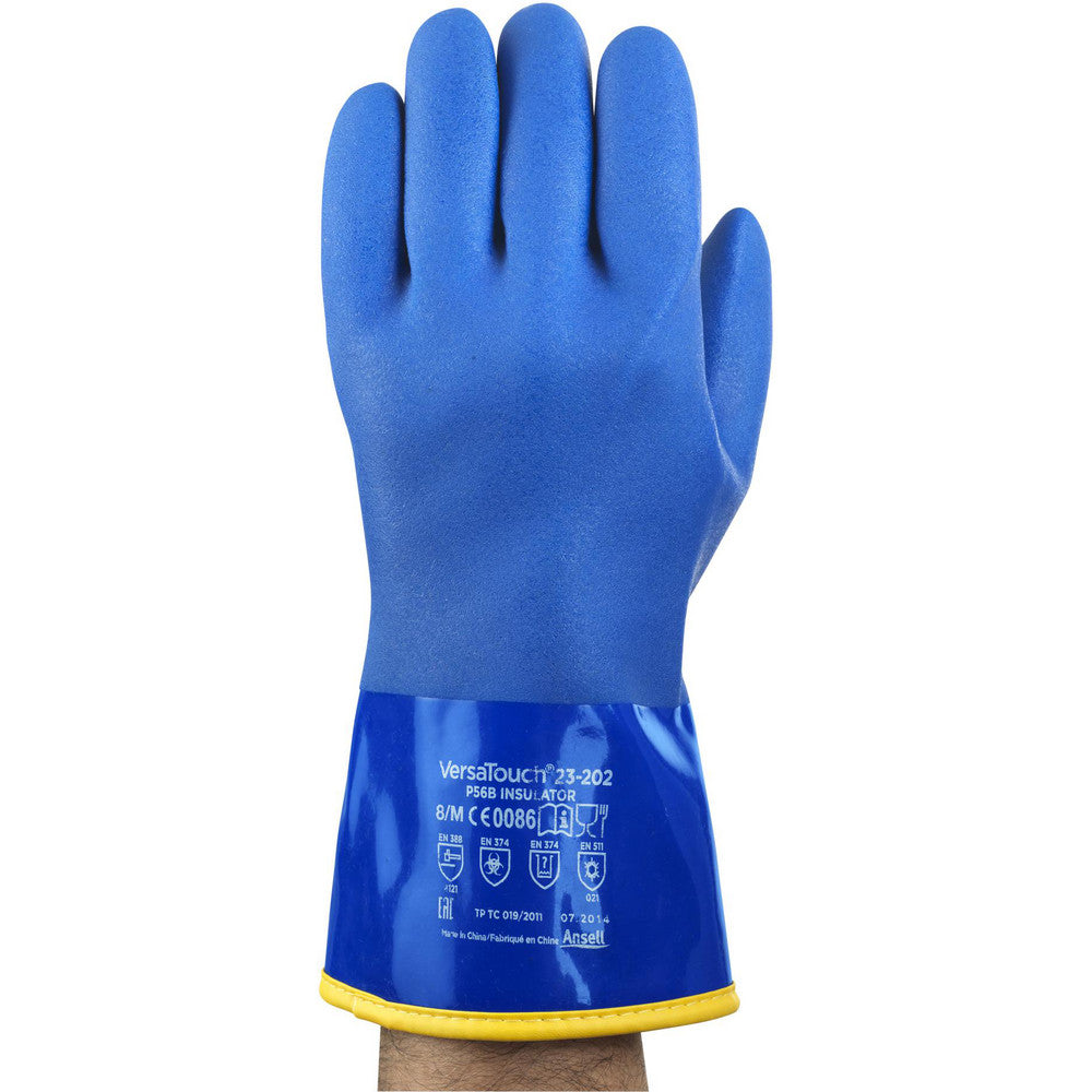 Ansell 23202100 Chemical Resistant Gloves AlphaTEC™ 23-202, PVC-Coated, Cotton Liner/PVC Full Coat, Supported, Type B Chemical Resistant Gloves