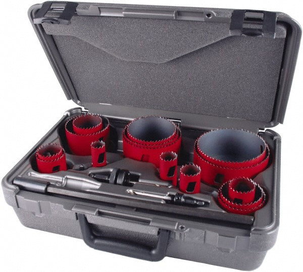 M.K. Morse 177870 Industrial Hole Saw Kit 19 Pc, 3/4 to 4-1/2" Dia