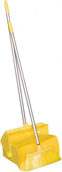Vikan 62506 Lobby Dustpan w/Broom, 14.6", Yellow