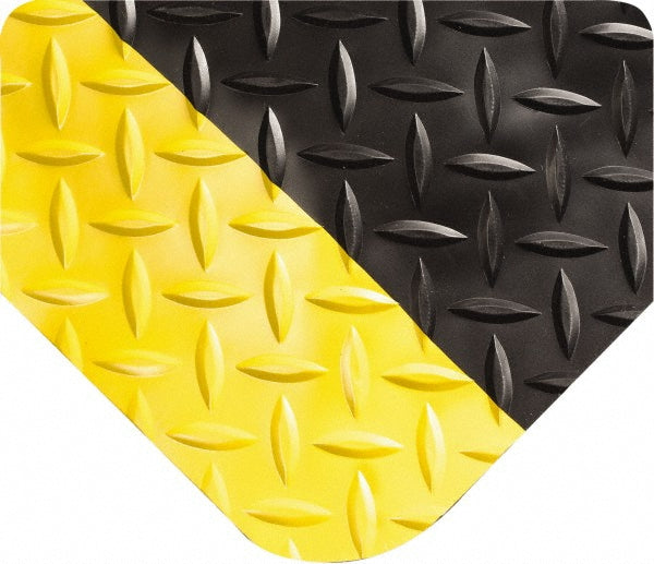 Wearwell 497.1X3X8BYL Anti-Fatigue Mat 8' Long, 3' Wide, 1 Thick, Vinyl, Beveled Edges, Medium-Duty