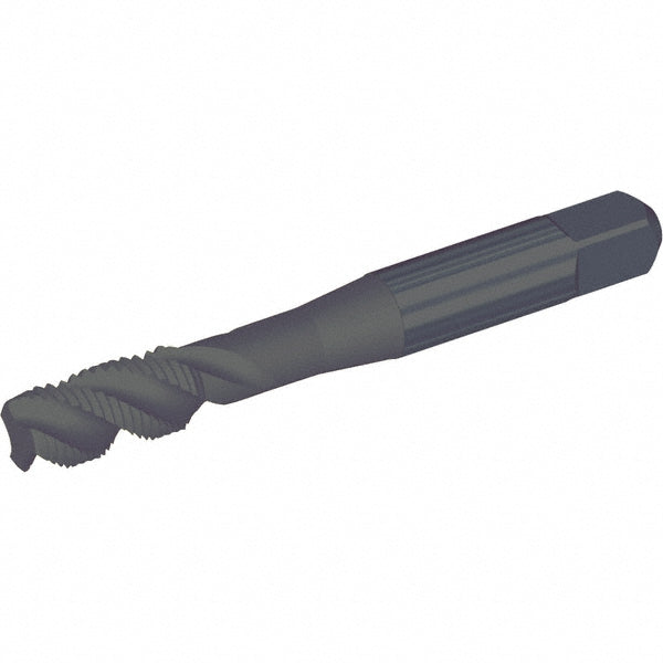 Kennametal 5443836 Spiral Flute Tap 1/4-28, 3 Flute, Bottoming Chamfer, 3B Class of Fit, Cobalt, Oxide Finish