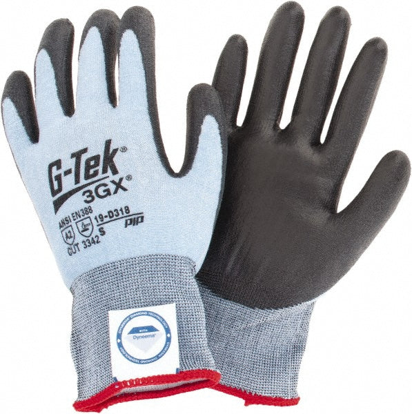 PIP 19-D318/S Cut, Puncture & Abrasion-Resistant Gloves G-Tek® 3GX® 19-D318, Size Small, ANSI Cut A3, ANSI Puncture 3, Polyurethane, Dyneema Diamond