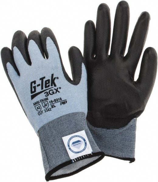 PIP 19-D318/XL Cut, Puncture & Abrasion-Resistant Gloves G-Tek® 3GX® 19-D318, Size X-Large, ANSI Cut A3, ANSI Puncture 3, Polyurethane, Dyneema Diamond