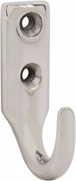 Sugatsune EL-25 Storage Hook Screw Mount, 1-1/32" Projection, Stainless Steel