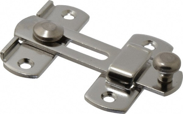 Sugatsune SSL-100 Bar Door Latch 3-15/16" OAL, 3-15/16" OAW, 3/8" OAH, Stainless Steel