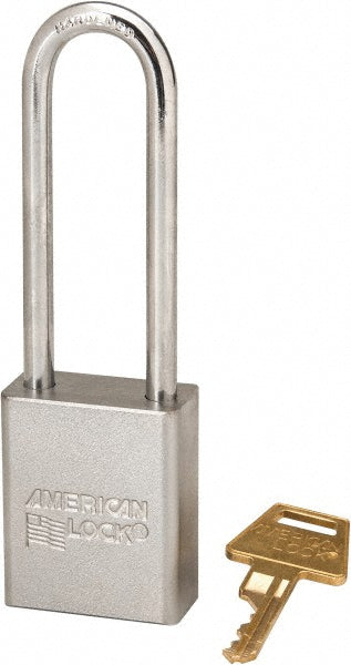 American Lock A5102 Padlock Steel, Keyed Different, 1-1/2" Wide