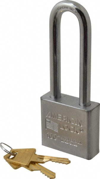 American Lock A5262 Padlock Steel, Keyed Different, 2" Wide