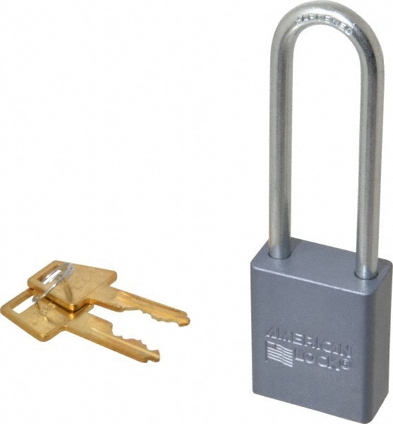 American Lock A32 Padlock Aluminum, Keyed Different, 1-1/2" Wide