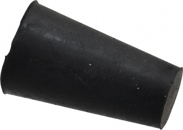 Value Collection ITRS-00-BKN 25/64" Small End, 19/32" Large End Diam, Size 00, Tapered Rubber Stopper