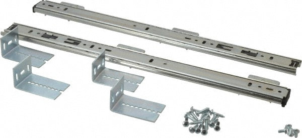 Knape & Vogt 8250P 16 16" Slide Length, Chrome Variable-Height Pencil Drawer Slide