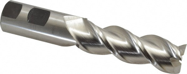 Cleveland C40360 Square End Mill 1'' Dia, 3'' LOC, 1'' Shank Dia, 5-1/2'' OAL, 3 Flutes, Powdered Metal