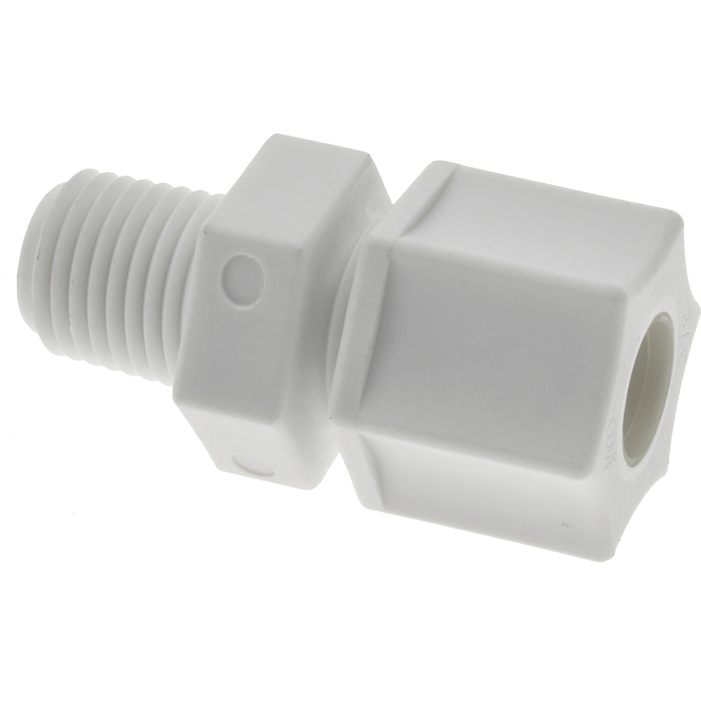 RYAN HERCO PRODUCTS CORP 0600.053 Compression Tube Connector 1/4 & 5/8-20" Thread, 3/8" Tube OD, Compression x Threaded