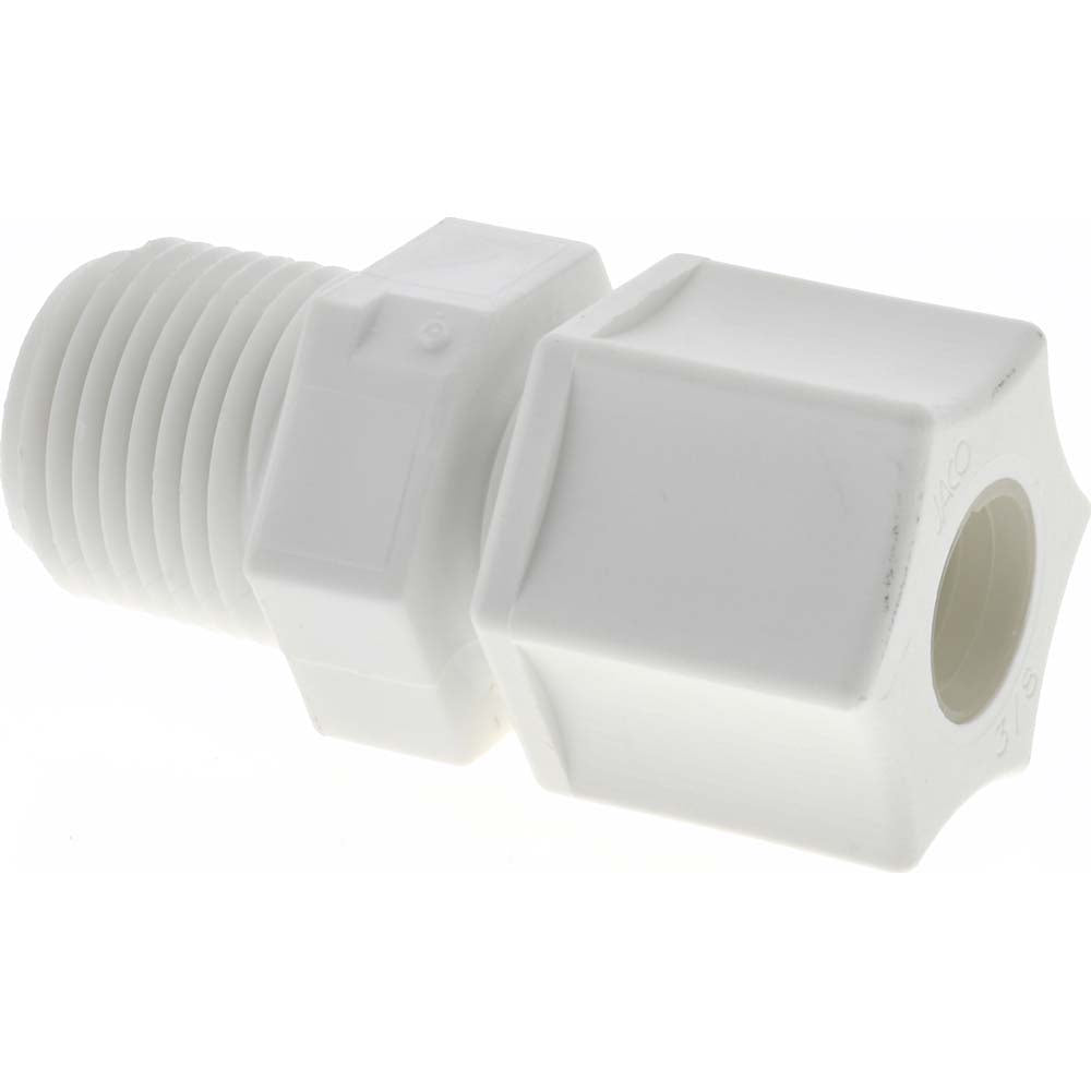 RYAN HERCO PRODUCTS CORP 0600.055 Compression Tube Connector 3/8 & 5/8-20" Thread, 3/8" Tube OD, Compression x Threaded