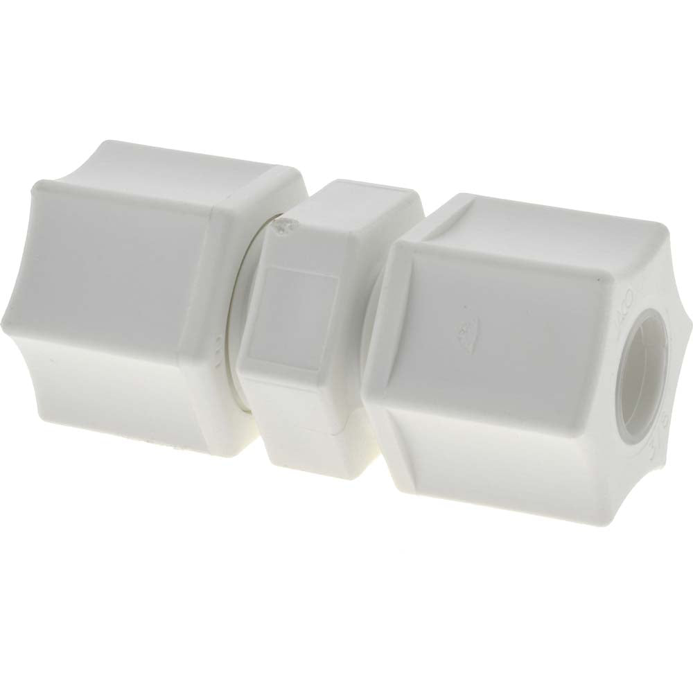 RYAN HERCO PRODUCTS CORP 0610.055 Compression Tube Union 7/16-20" Thread, 3/8" Tube OD, Compression x Compression