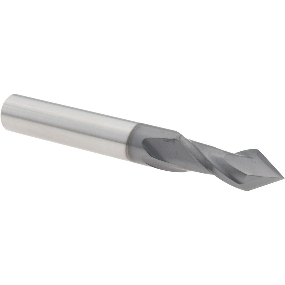 Melin Tool 52193 Drill Mill 5/16" Dia, 13/16" LOC, 2 Flutes, 60 ° Point, Solid Carbide