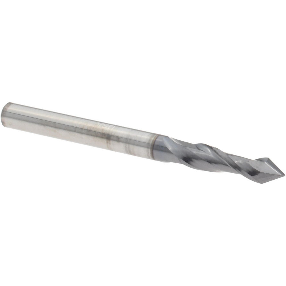 Melin Tool 51663 Drill Mill 1/8" Dia, 1/2" LOC, 2 Flutes, 60 ° Point, Solid Carbide