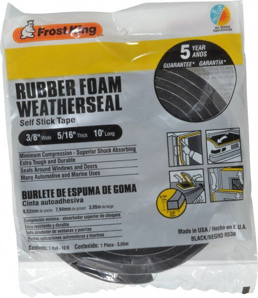 Frost King R538H 10' Long x 3/8" Wide, High Density Foam Tape Weatherstripping