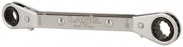 Lang ROW-1214DHM Offset Box End Wrench 3/8 x 7/16", 12 Point, Double End