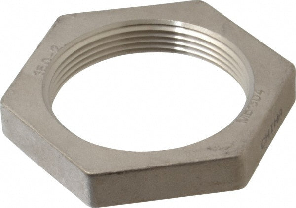 Merit Brass K419-32 Pipe Lock Nut 2", 304 Stainless Steel