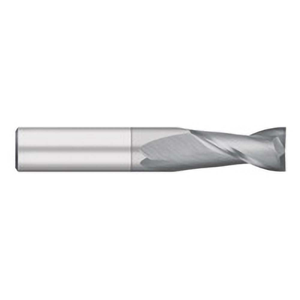 Titan USA TC90004 Square End Mill 1/16'' Dia, 1/4'' LOC, 1/8'' Shank Dia, 1-1/2'' OAL, 2 Flutes, Solid Carbide