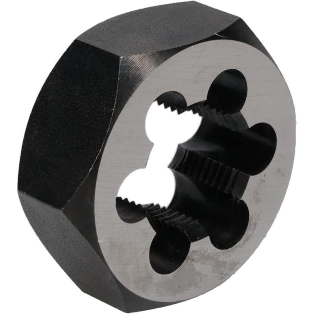 Titan USA TE80705 Hex Pipe & Conduit Dies Thread Size (Inch) 3/4-14 Thread Standard NPT Material Carbon Steel Thread Direction Right Hand Hex Size (Inch) 2 Thickness (Inch) 13/16