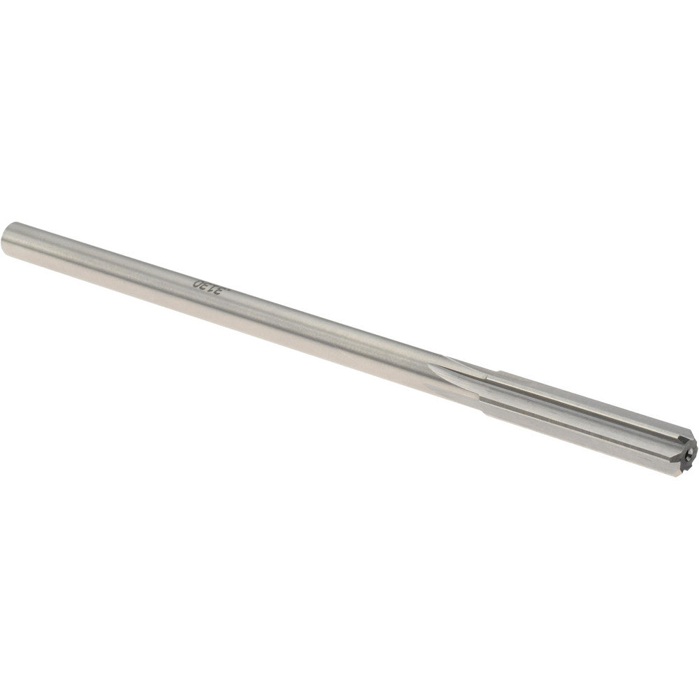 Titan USA TR94501 Chucking Reamer 0.3130" Dia, 6" OAL, 1-1/2" Flute Length, Straight Flute, Straight-Cylindrical Shank, HSS