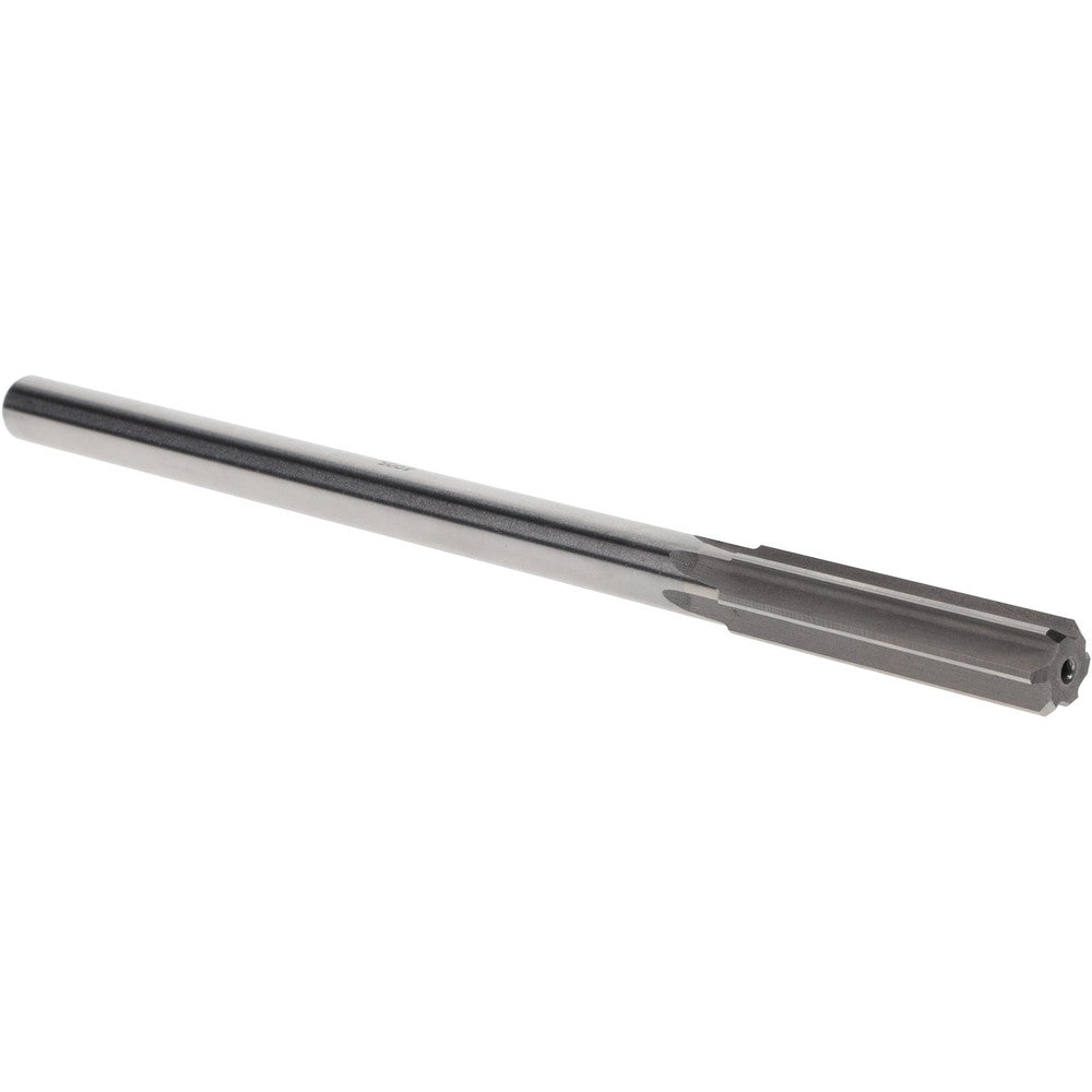 Titan USA TR96521 Chucking Reamer 0.4995" Dia, 8" OAL, 2" Flute Length, Straight Flute, Straight-Cylindrical Shank, Cobalt Steel