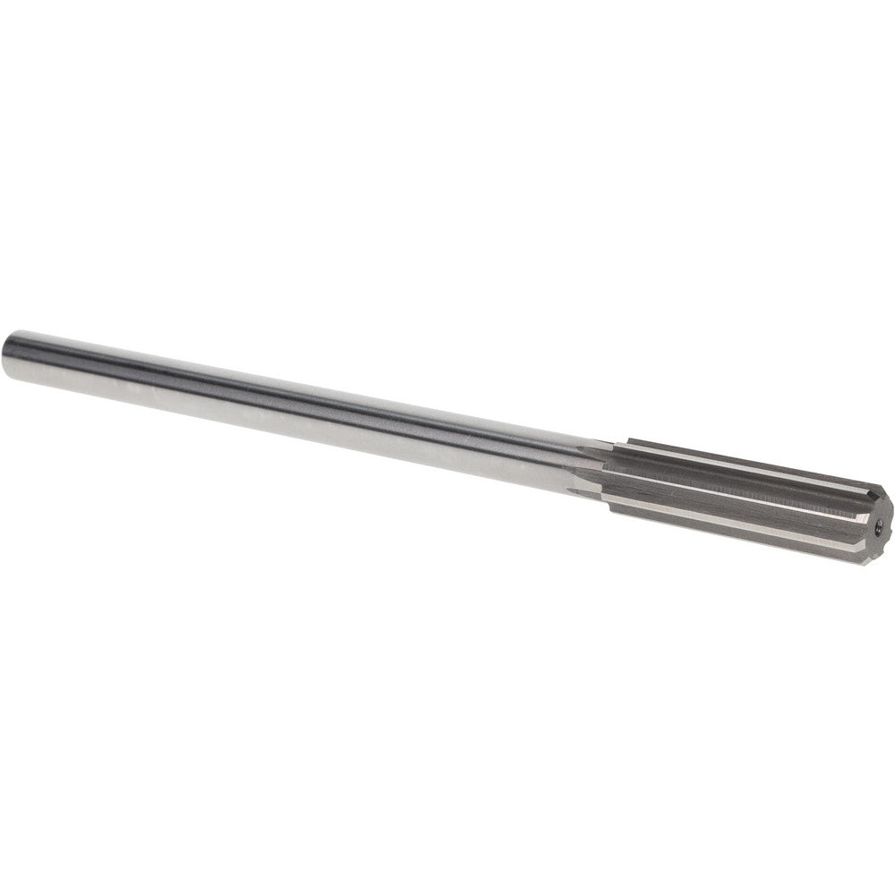 Titan USA TR96180 Chucking Reamer 14 mm Dia, 8" OAL, 2" Flute Length, Straight Flute, Straight-Cylindrical Shank, HSS