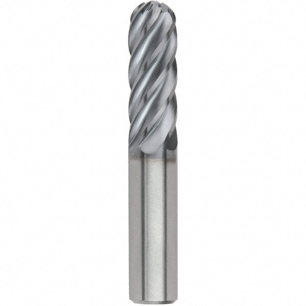 Kennametal 5607204 Ball End Mill 0.375" Dia, 0.875" LOC, 6 Flute, Solid Carbide
