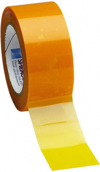 Caplugs SH-47854 High Temperature Masking Tape 2" Wide, 72 yd Long, 3.5 mil Thick, Yellow