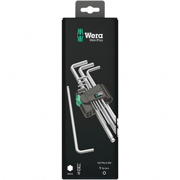 Wera 05073391001 Hex Key Sets Ball End Yes Tool Type Hex Handle Type L-Handle Measurement Type Metric Hex Size 1.5 - 10 mm Hex Size Range (mm) 1.5 - 10
