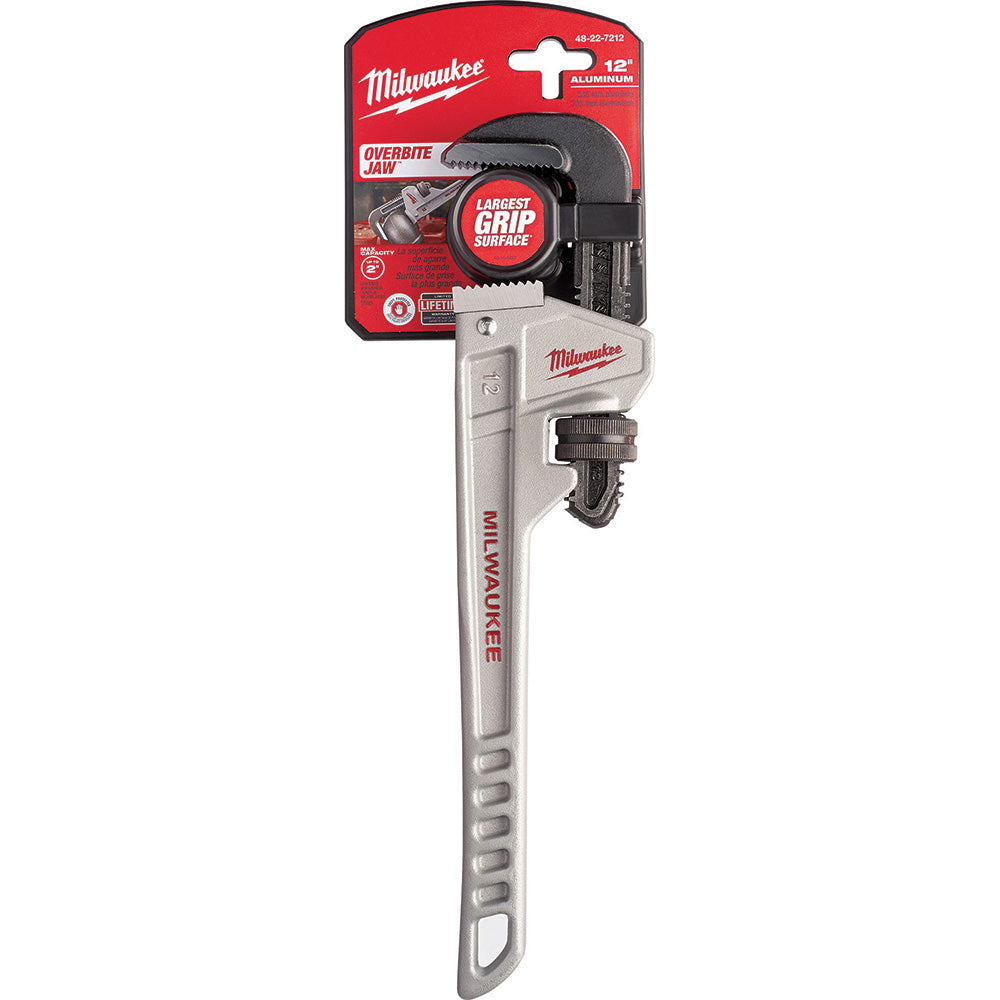 Milwaukee Tool 48-22-7212 Pipe Pipe Wrench 2" Max, 12" OAL, Aluminum