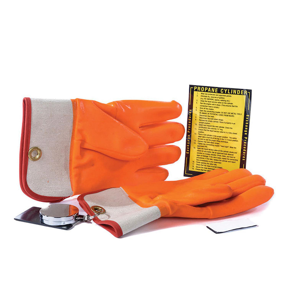Ideal Warehouse Innovations Inc. 70-1030 Chemical Resistant Gloves Size Universal, 2.35 mm Thick, Polyvinylchloride-Coated, Polyvinylchloride, Unsupported