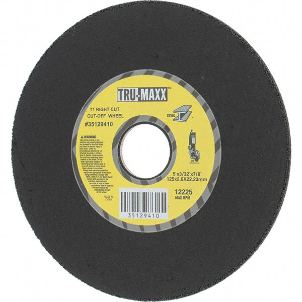 Tru-Maxx 500101 Cutoff Wheel Type 1, 5" Dia, 3/32" Thick, 7/8" Hole, Aluminum Oxide