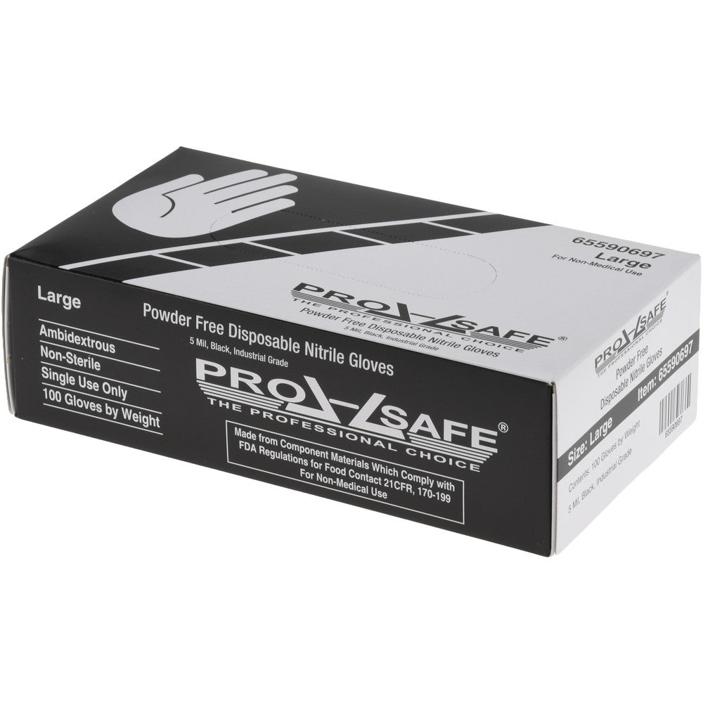 PRO-SAFE 65590697 Disposable Gloves 5 mil, Nitrile