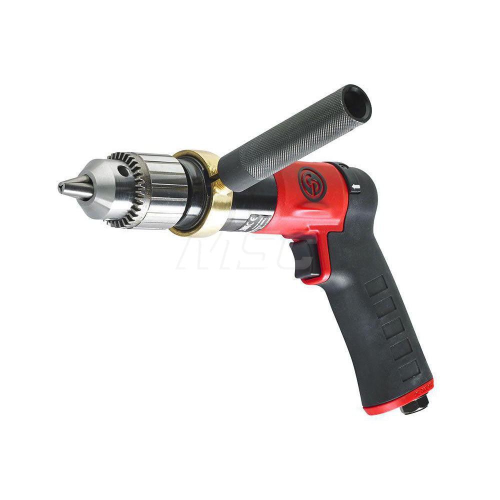 Chicago Pneumatic 8941097890 Air Drill 1/2" Keyed & Keyless Chuck, Reversible