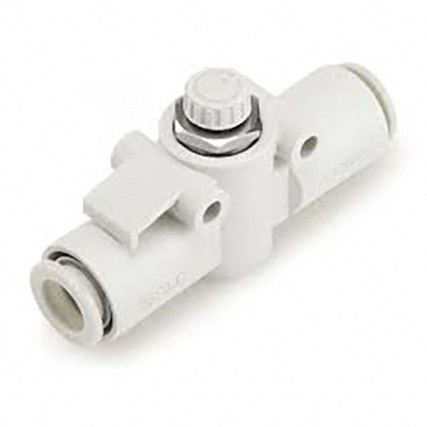 SMC Pneumatics AS2002F-06 Air Flow Control Valve Flow Control Offset Inline, Tube, 6mm Tube OD