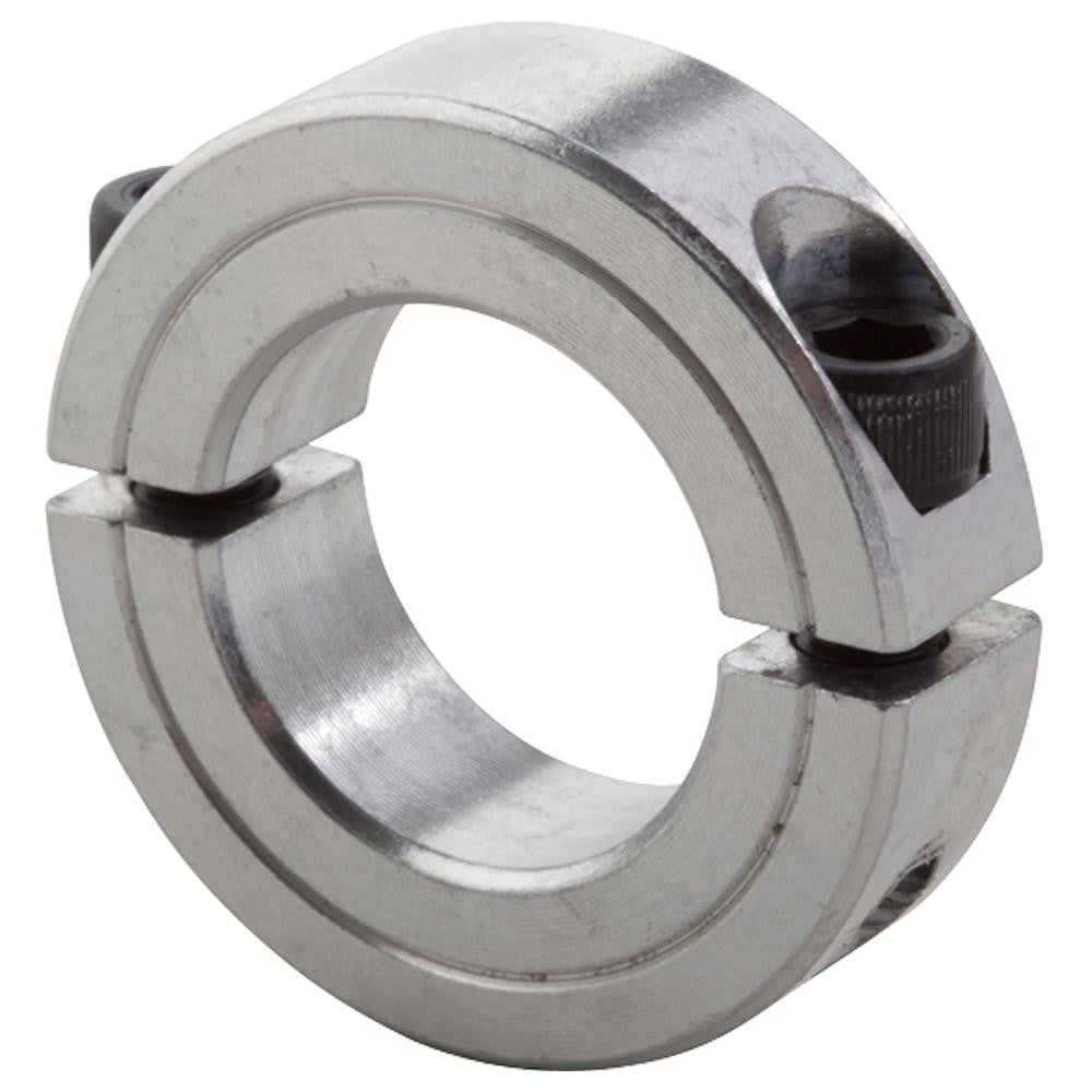 Climax Metal Products 2C-056-A Shaft Collar Two Piece Split Shaft, 0.563" Bore Dia, 1-5/16" OD, Aluminum