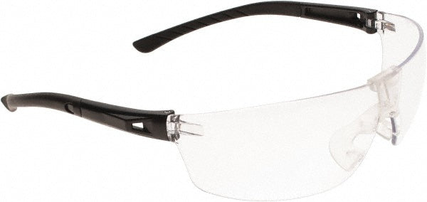 PIP 250-MT-10070 Safety Glasses Scratch-Resistant, Polycarbonate, Clear Lenses, Frameless