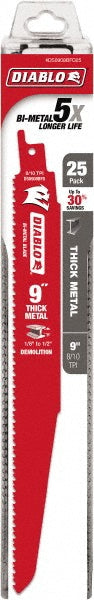 DIABLO DS0908BFD25 Reciprocating Saw Blade Bi-Metal