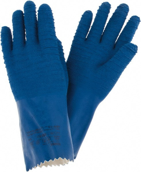 Ansell 62401090 Chemical Resistant Gloves 53.00 mil Thick, Size 9, Latex, Rubber, Supported, General Purpose Chemical-Resistant, No