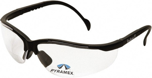 PYRAMEX SB1810R20T Magnifying Safety Glasses +2, Clear Lenses, Scratch Resistant, ANSI Z87.1 & CSA Z94.3-07