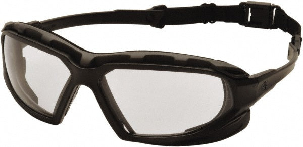 PYRAMEX SBG5010DT Size Universal Clear Polycarbonate Anti-Fog & Scratch Resistant Hybrid Safety Glasses/Goggles
