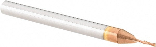 Accupro 36099695 Square End Mill 1/32'' Dia, 1/8'' LOC, 1/8'' Shank Dia, 1-1/2'' OAL, 2 Flutes, Solid Carbide