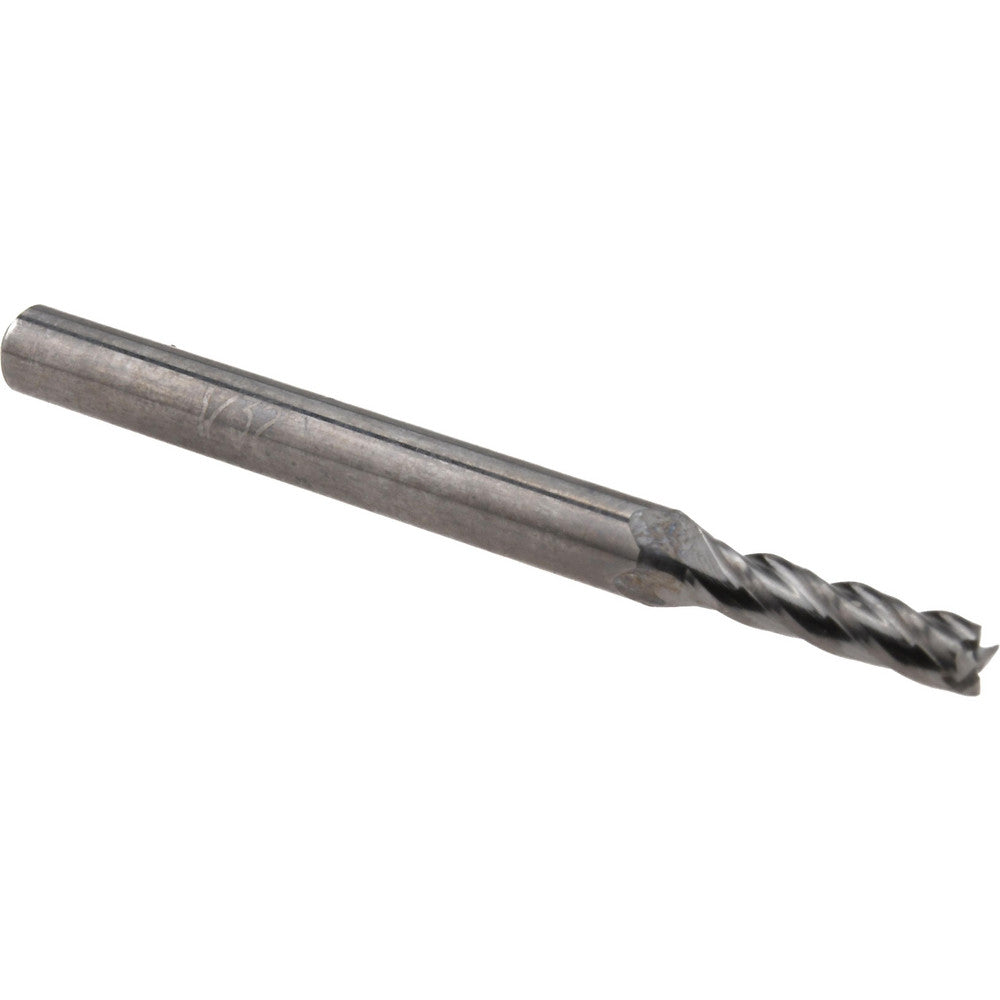 Accupro 36099885 Square End Mill 3/32'' Dia, 3/8'' LOC, 1/8'' Shank Dia, 1-1/2'' OAL, 4 Flutes, Solid Carbide
