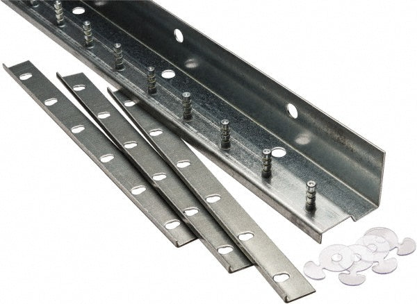 TMI, LLC HW10-L-UM-04 4Ft. Long Galvanized Steel Dock Strip Door Mounting Hardware