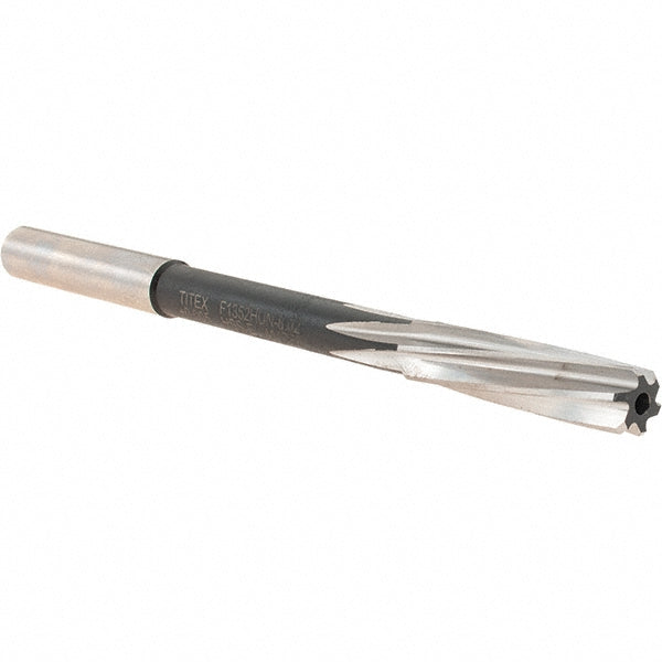 Walter-Titex 5072882 Chucking Reamer 8.02 mm Dia, 117 mm OAL, 33 mm Flute Length, Spiral Flute, Straight-Cylindrical Shank, Cobalt Steel