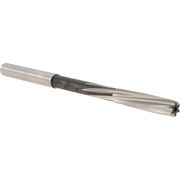 Walter-Titex 5072716 Chucking Reamer 6.36 mm Dia, 101 mm OAL, 28 mm Flute Length, Spiral Flute, Straight-Cylindrical Shank, Cobalt Steel
