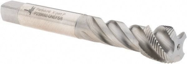 Walter-Prototyp 6244777 Spiral Flute Tap 5/8-24 UNEF, 4 Flutes, Modified Bottoming, 2B Class of Fit, Cobalt, Bright/Uncoated