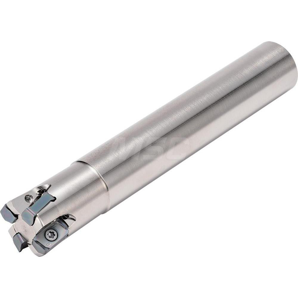 Kyocera THN07722 Indexable High-Feed End Mill MFH0750W750033T4, 3/4" Cut Dia, 3/4" Shank Dia, Weldon Flat Shank
